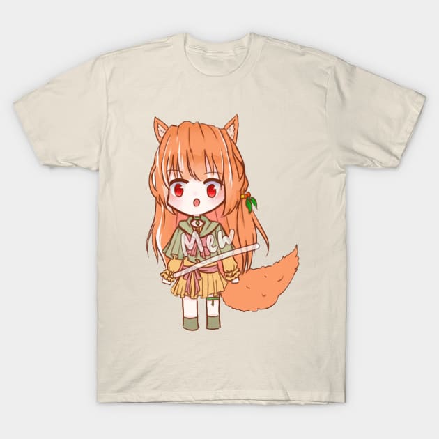 orange hair fox T-Shirt by Store Linux8888